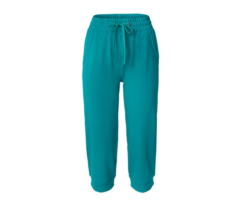 Tchibo - 3/4 teplákové kalhoty - pro ženy - vel. XS 32/34 - barva: tyrkysová