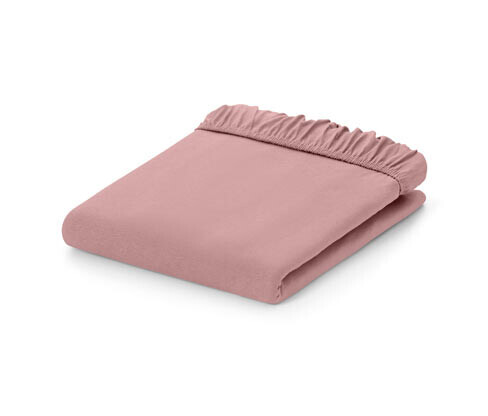 Tchibo - Žerzejové napínací prostěradlo, standardní velikost, růžová