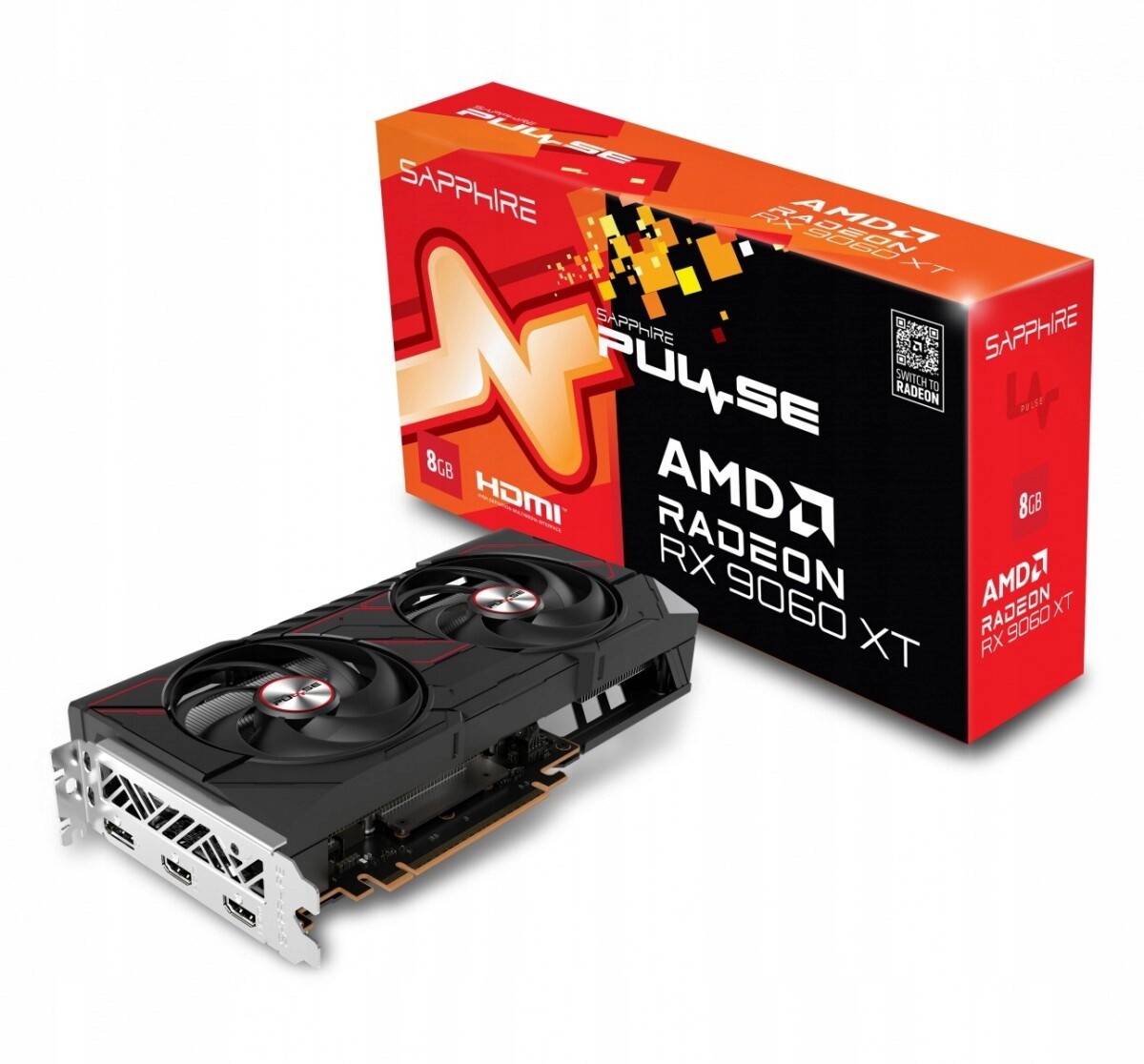 Grafická karta Radeon Rx 9060 Xt Pulse 8GB GDDR6 128bit DP/2HDMI