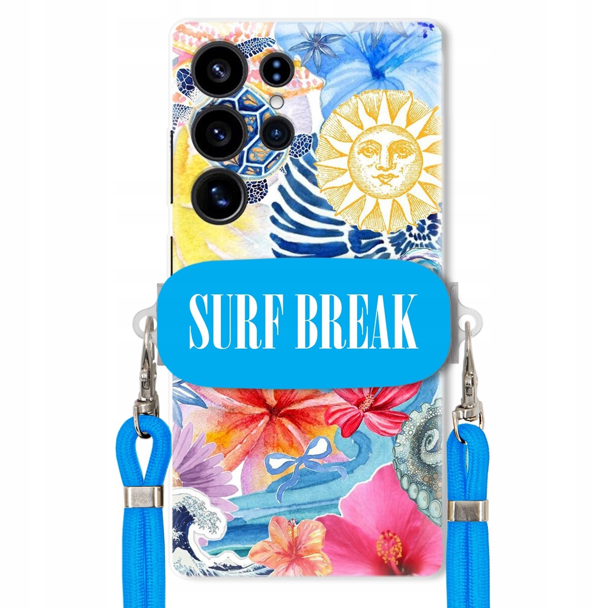 Pouzdro pro Samsung S25 Ultra Crossbody vodítko modré držák Surf Break Lata