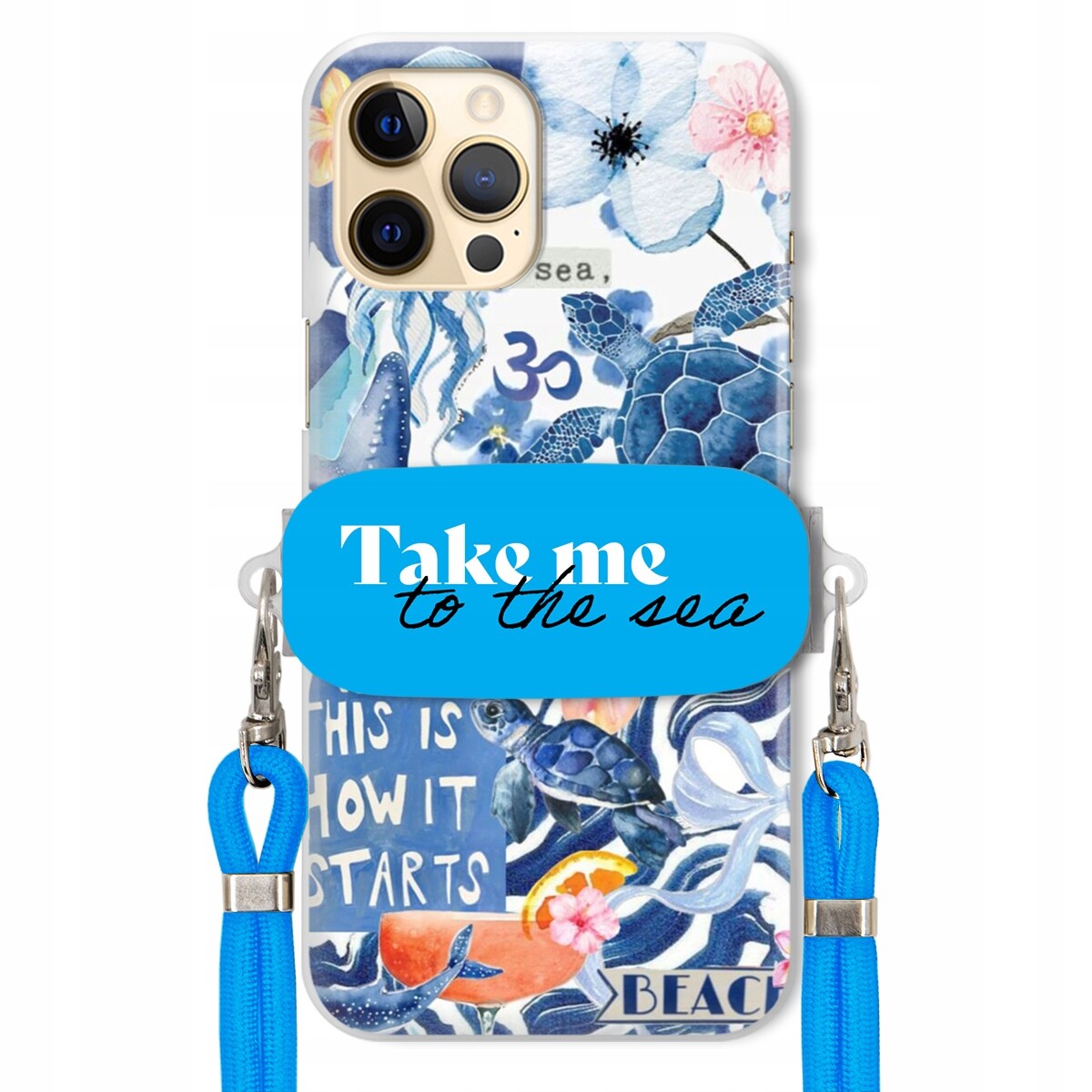 Pouzdro pro iPhone 12 Pro Max Premium Vodítko Blue Držák Take Me To The Sea