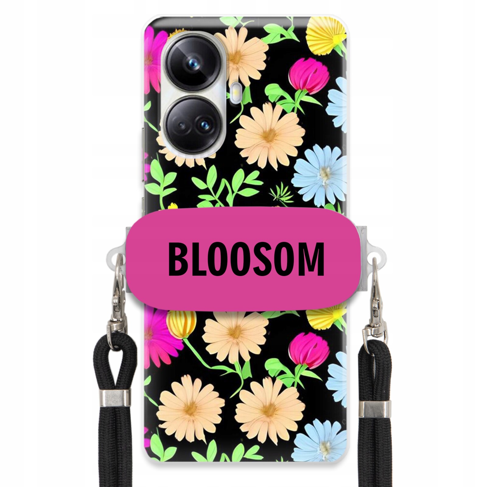 Pouzdro Crossbody Držák Pro Realme 10 Pro Plus 5G Case Květiny Bloosom Flower