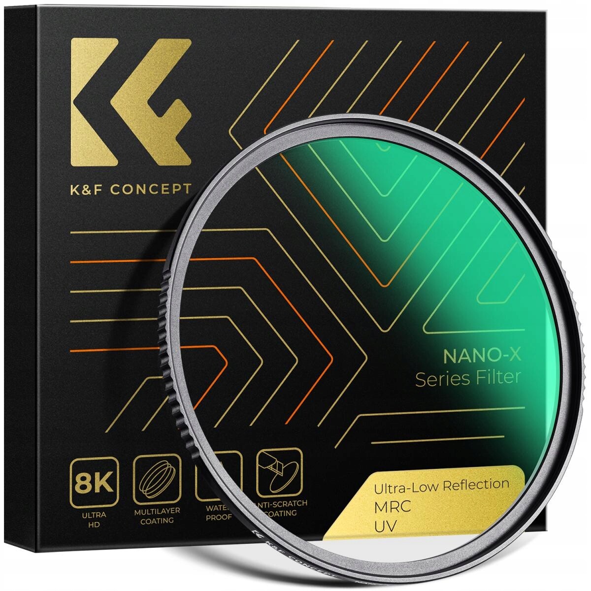Uv filtr s 0.1% odrazovým efektem K&f Concept Nano X 95 mm