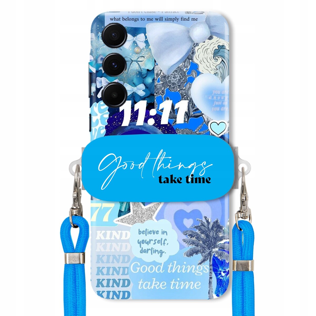 Pouzdro pro Samsung A55 5G Držák Crossbody vodítko Good Things Sea Léta