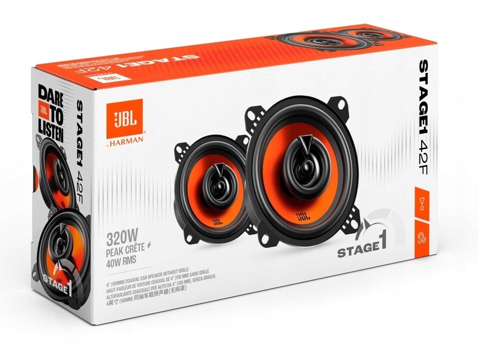 Jbl Stage 1 42F Reproduktory do auta 10 cm 100 mm 2cestné Série Stage 1