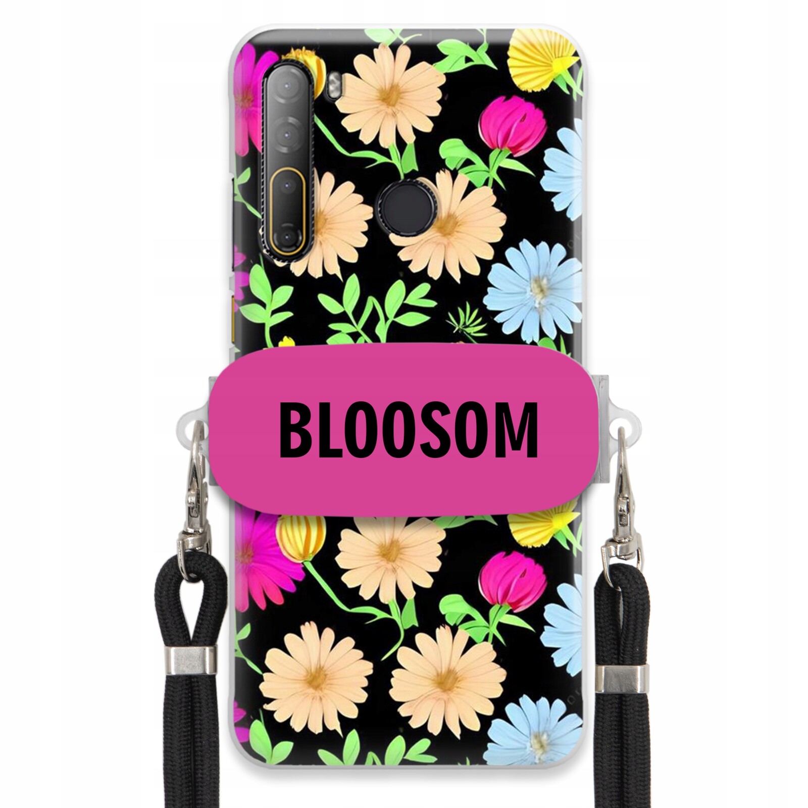 Pouzdro Crossbody Držák Pro Htc Desire D20 Pro Kryt Květiny Bloosom Flower
