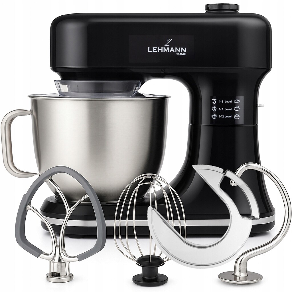 Planetární Kuchyňský Robot, Mixér Vyhřívaný Na 45°C, Otočná Mísa, Led Váha