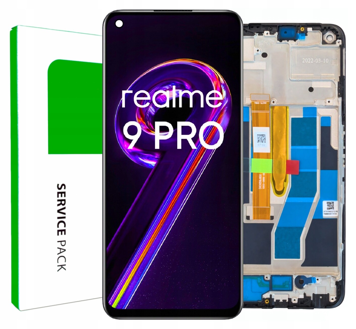 Originální displej Zila pro Realme 9 Pro Rámeček LCD displej RMX3471 RMX3472