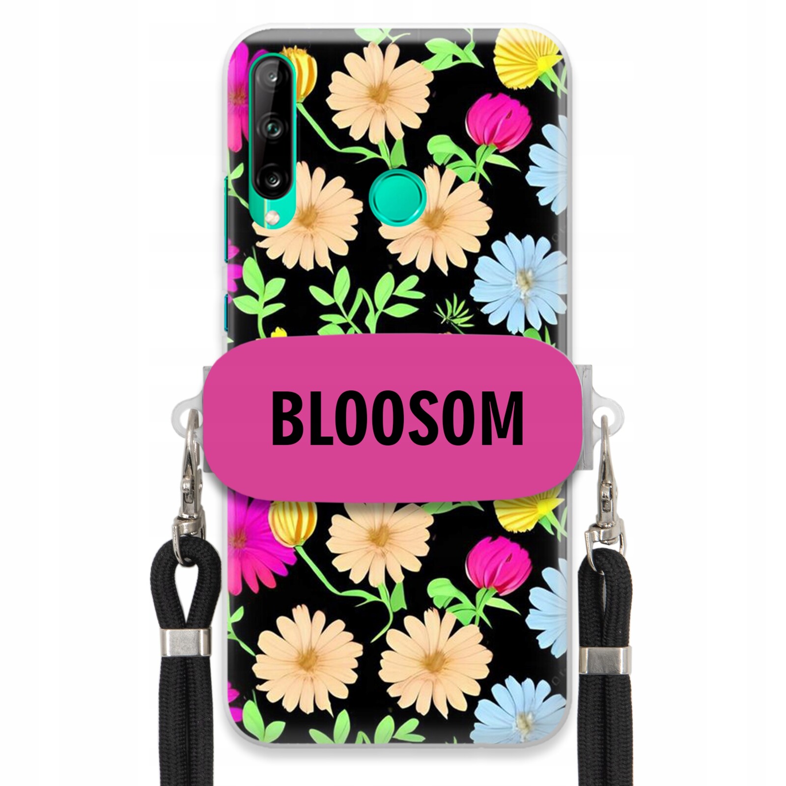 Pouzdro Crossbody Držák Pro Huawei P40 Lite E Kryt Květiny Bloosom Flower