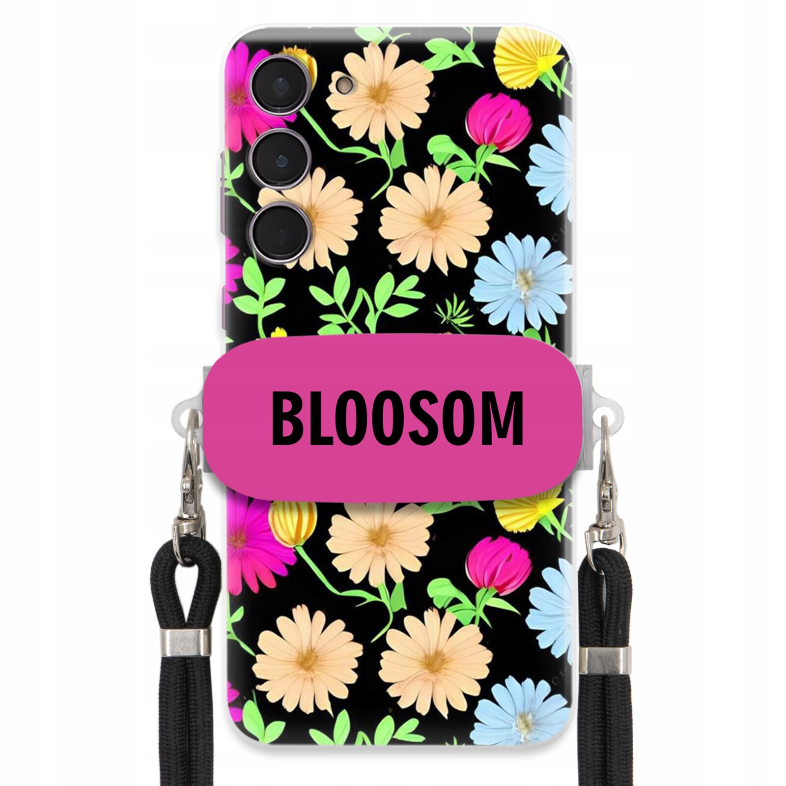 Pouzdro Crossbody Držák Pro Samsung S24 Plus Kryt Květiny Bloosom Flower