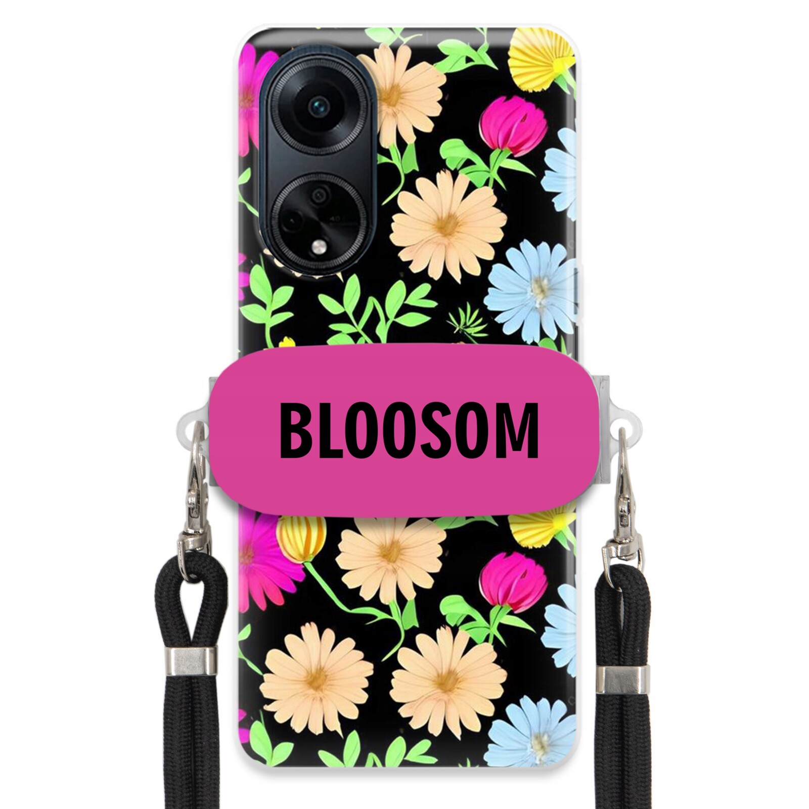 Pouzdro Crossbody Držák Pro Oppo A98 5G Kryt Case Květiny Bloosom Flower