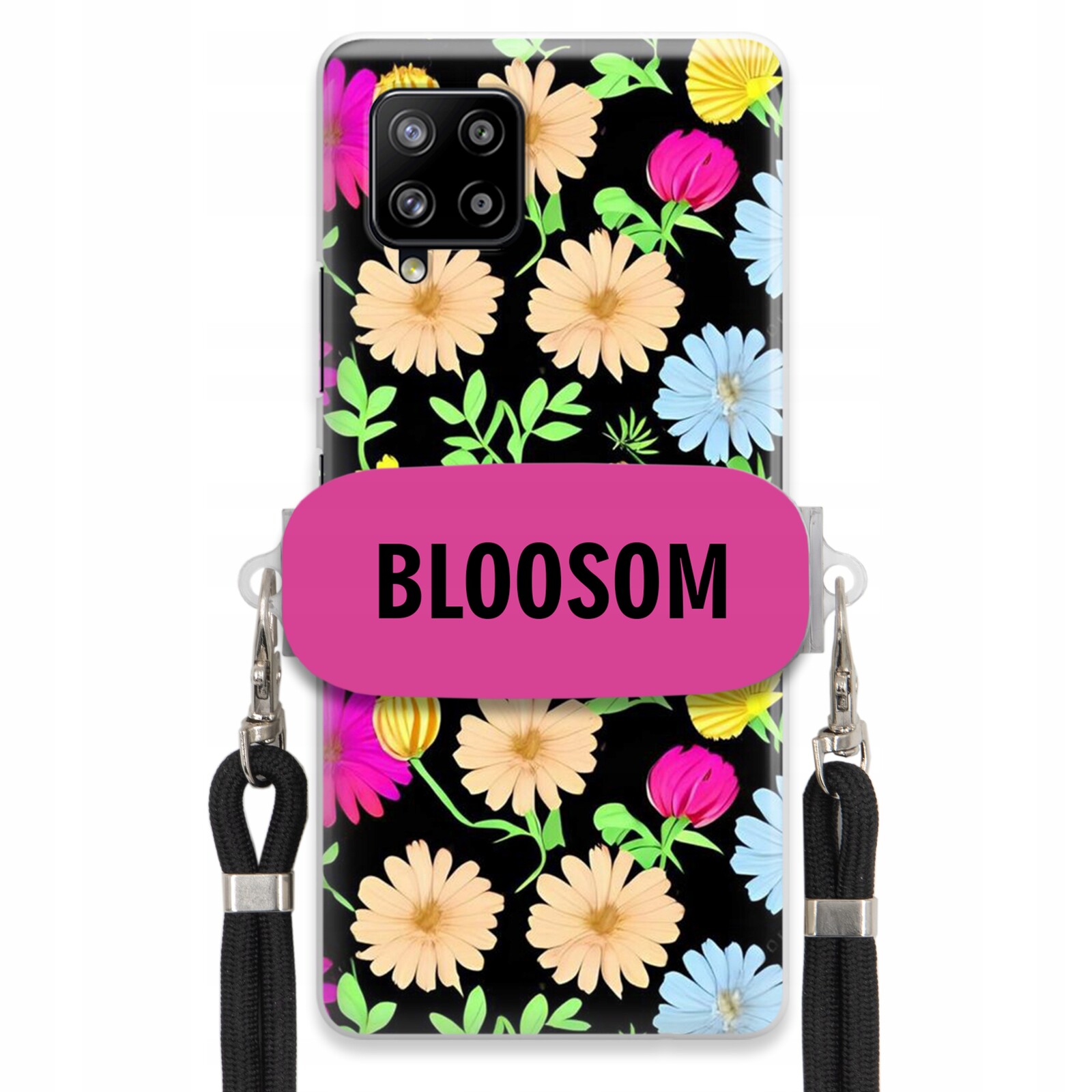 Pouzdro Crossbody Držák Pro Samsung A42 5G Kryt Case Květiny Bloosom Flower