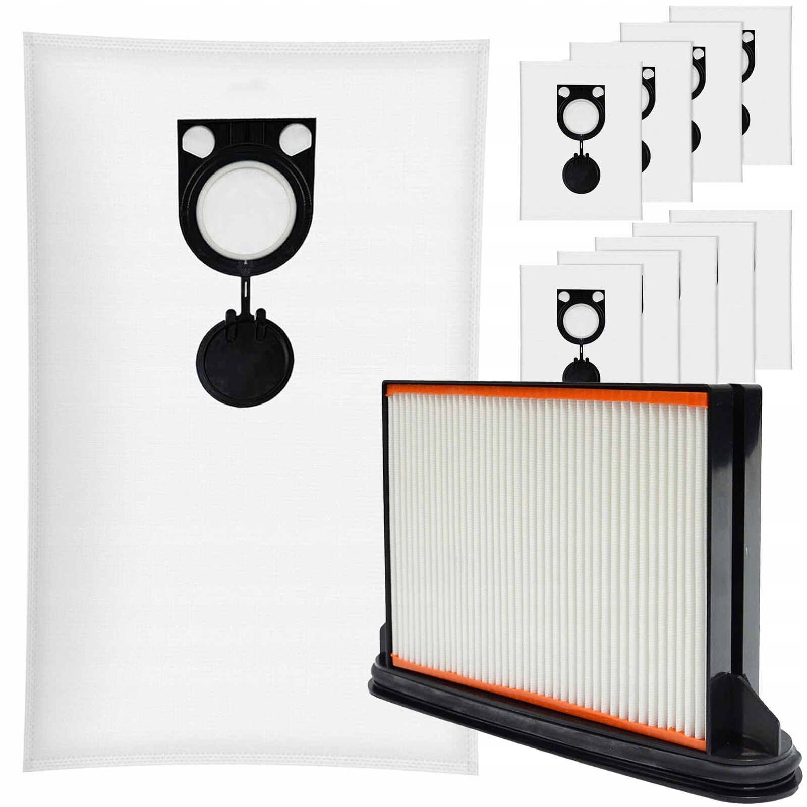 10 Sáčků Do Vysavače Bosch Gas 25 Gas 50 Starmix Metabo Vzduchový Filtr