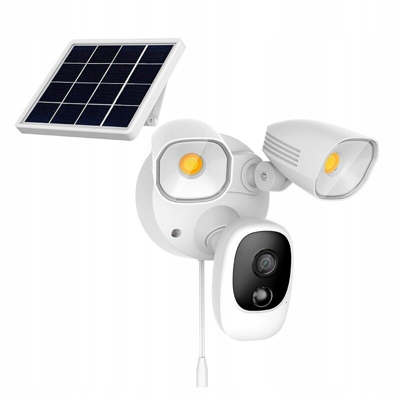 Bezdrátová bezpečnostní WiFi kamera s Led reflektory a solárním panelem Sec