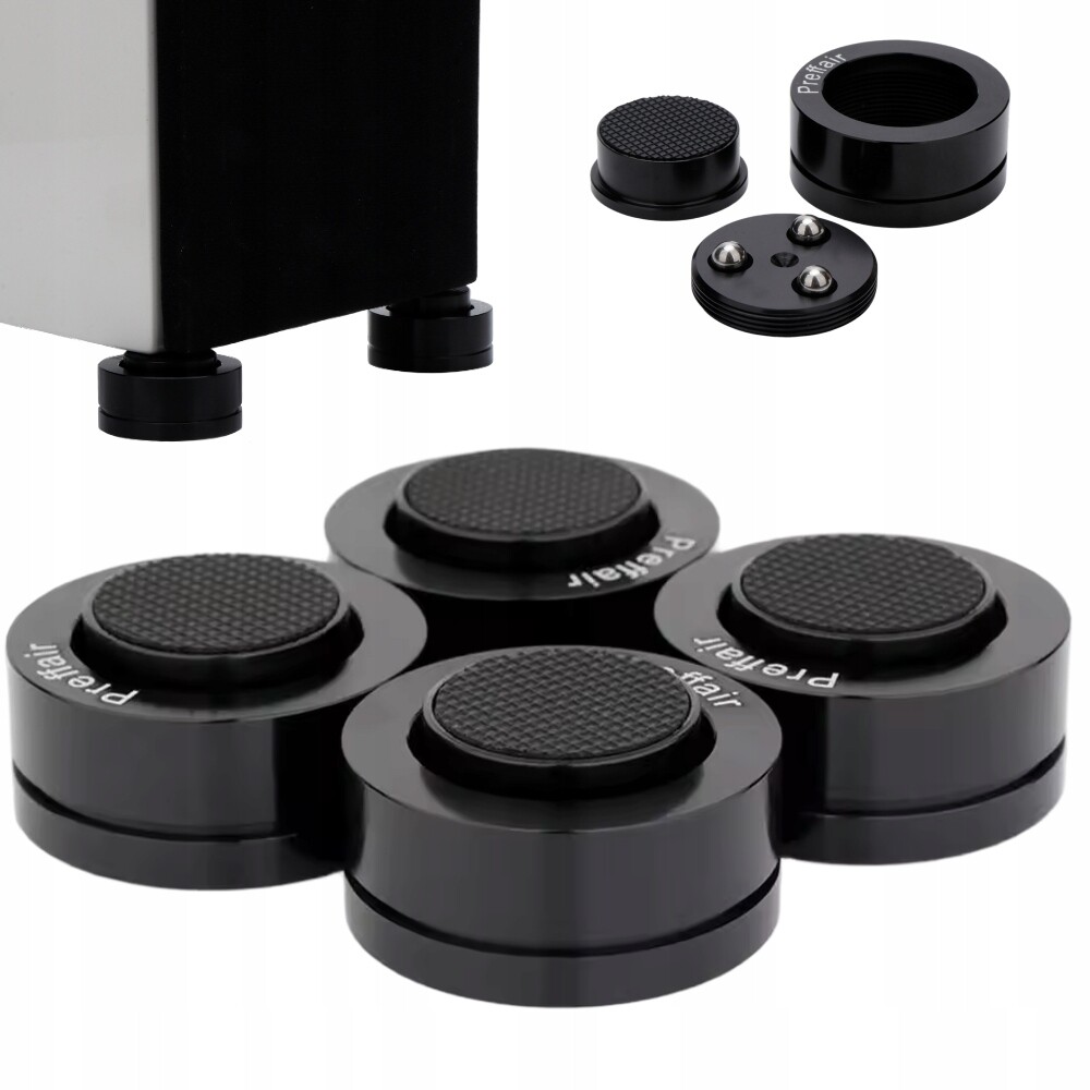 Antivibrační Podložky Pod Sloupky Hliníkové Reproduktory Černé 4ks