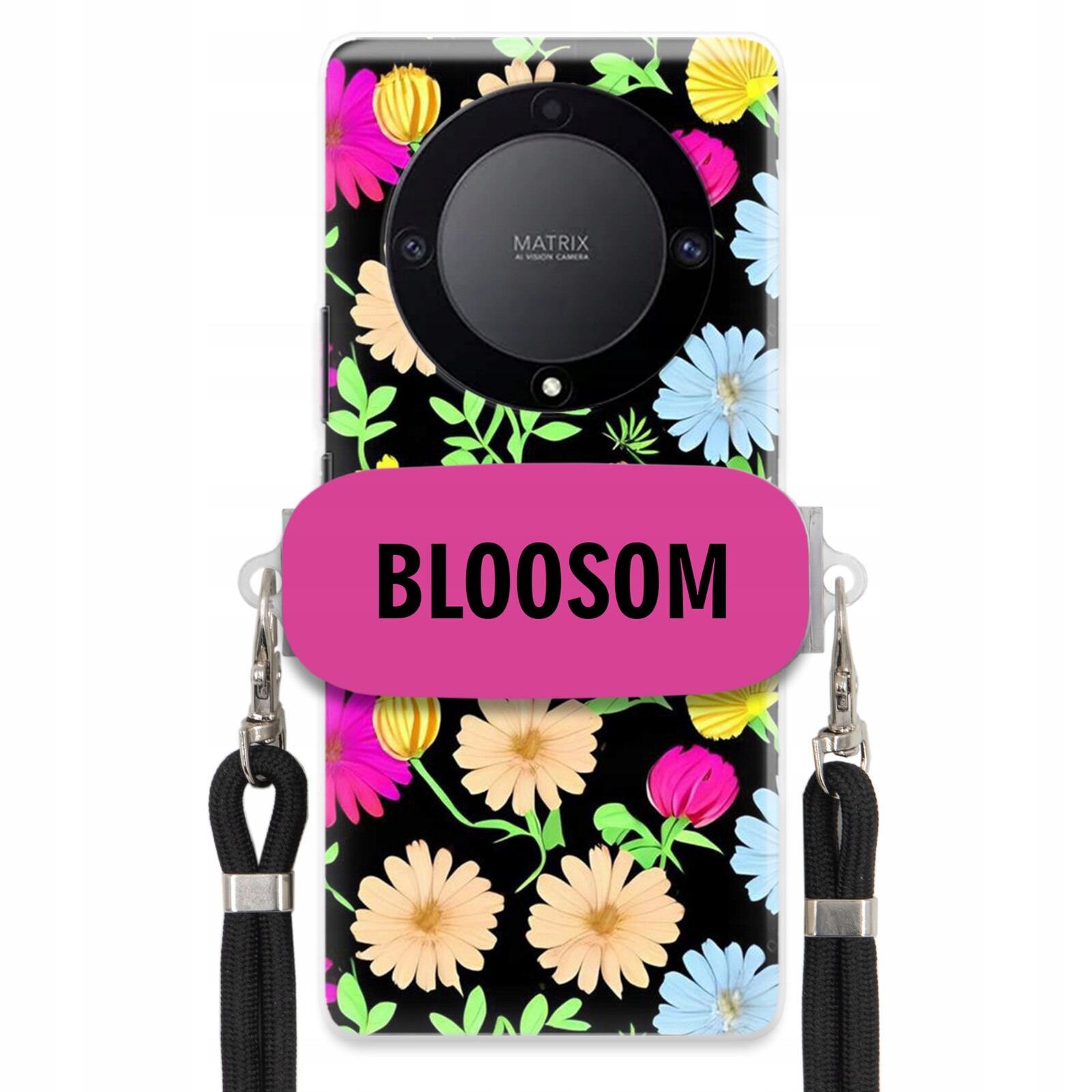 Pouzdro Crossbody Držák Pro Huawei Honor Magic 5 Lite Kryt Květiny Bloosom