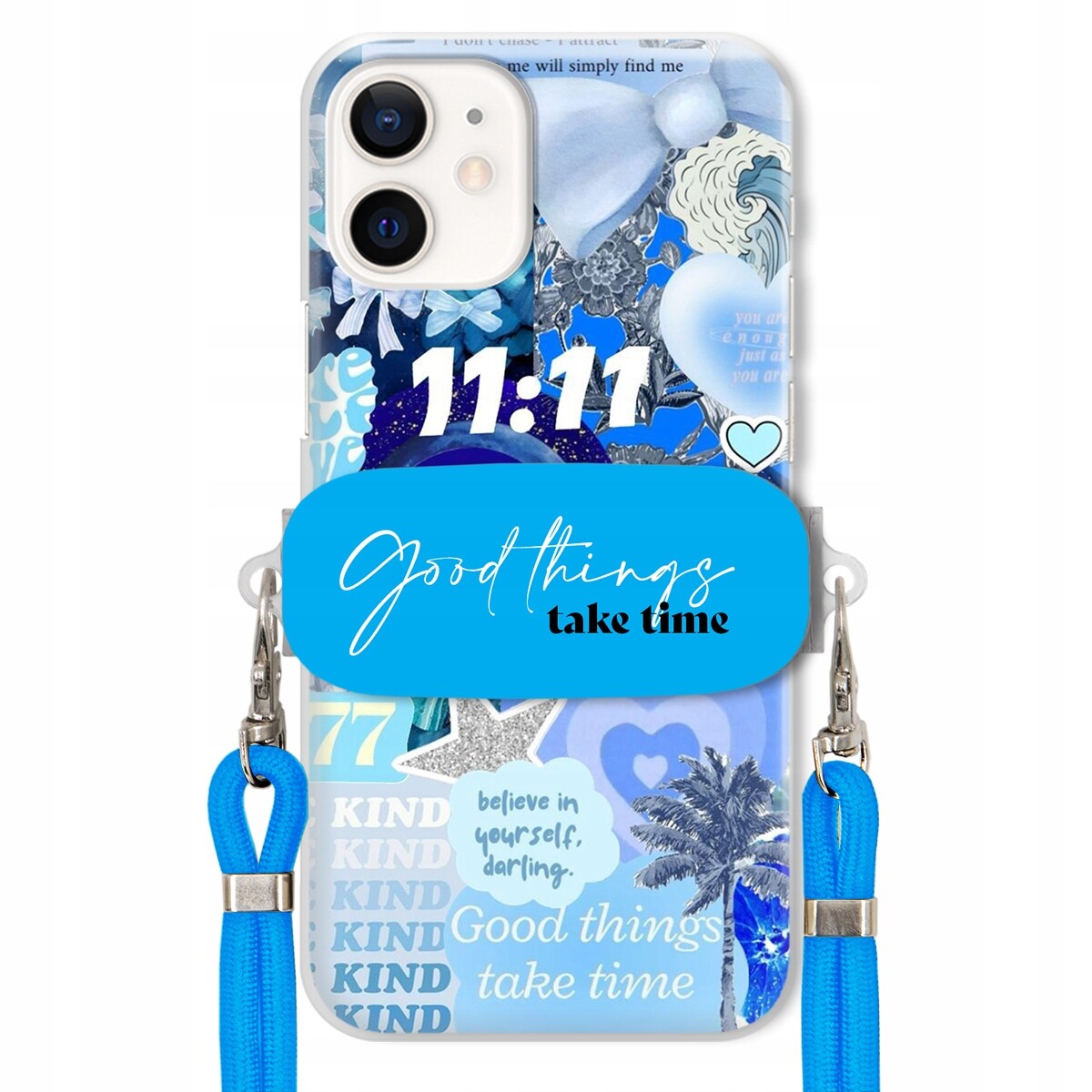 Pouzdro pro iPhone 12 Mini Držák Crossbody vodítko Good Things Sea Lata