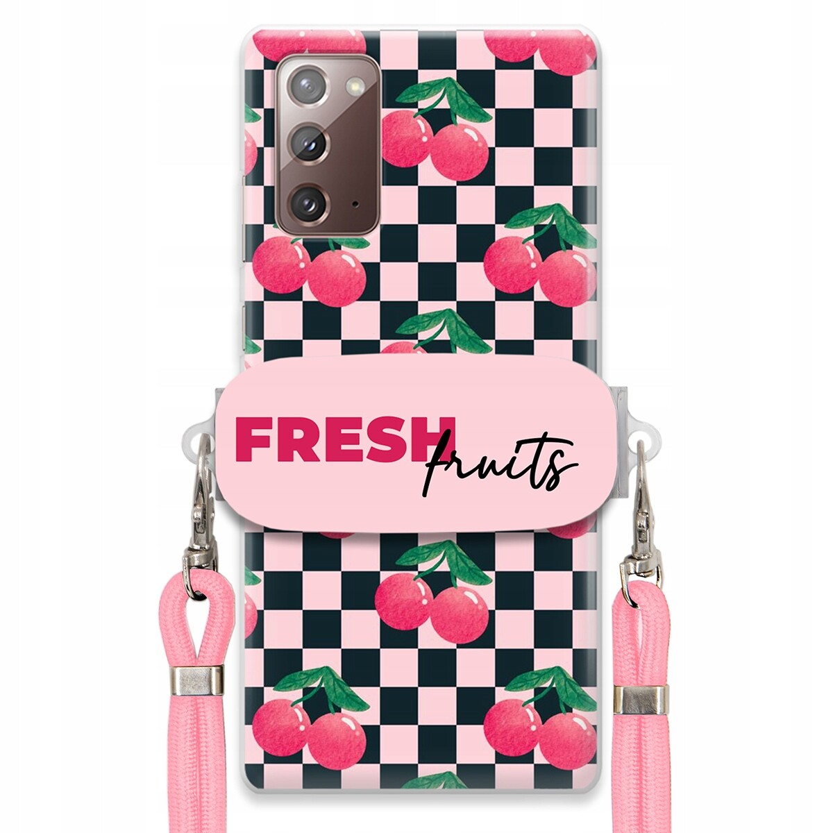 Pouzdro pro Samsung Note 20 Crossbody vodítko držák na šachovnici Fresh Fruits