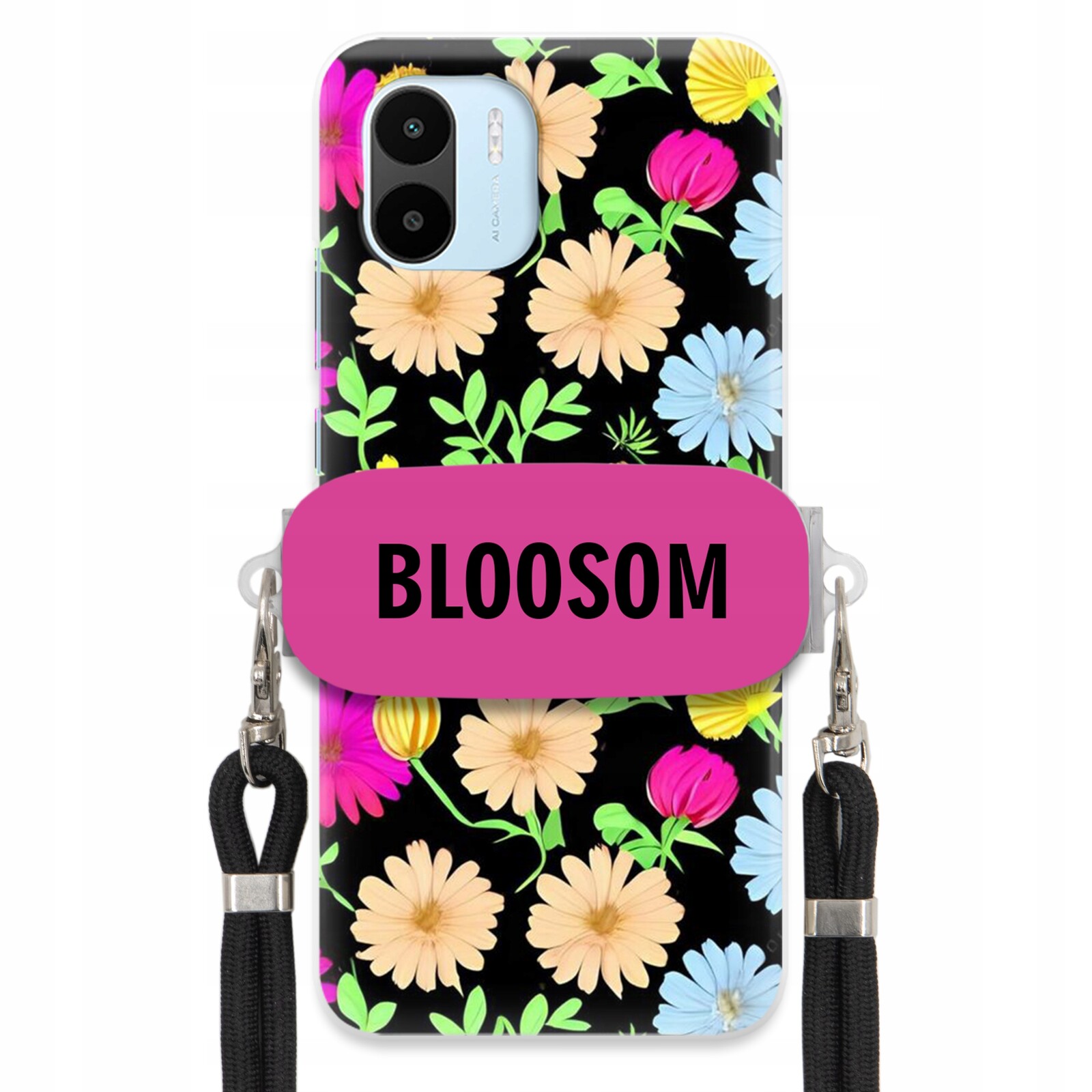 Pouzdro Crossbody Držák Pro Xiaomi Redmi A1 Kryt Case Květiny Bloosom Flower
