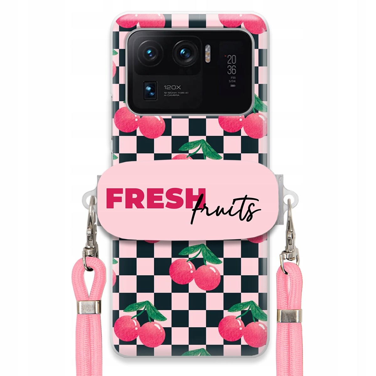 Pouzdro pro Xiaomi Mi 11 Ultra Vodítko Crossbody+ Držák Šachovnice Fresh Fruits
