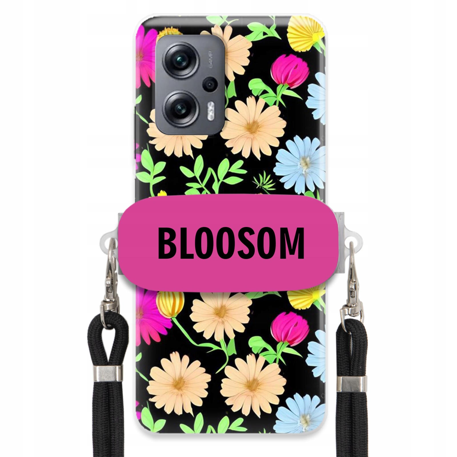 Pouzdro Crossbody Držák Pro Xiaomi Redmi Note 11T Pro Flower Květiny Bloosom