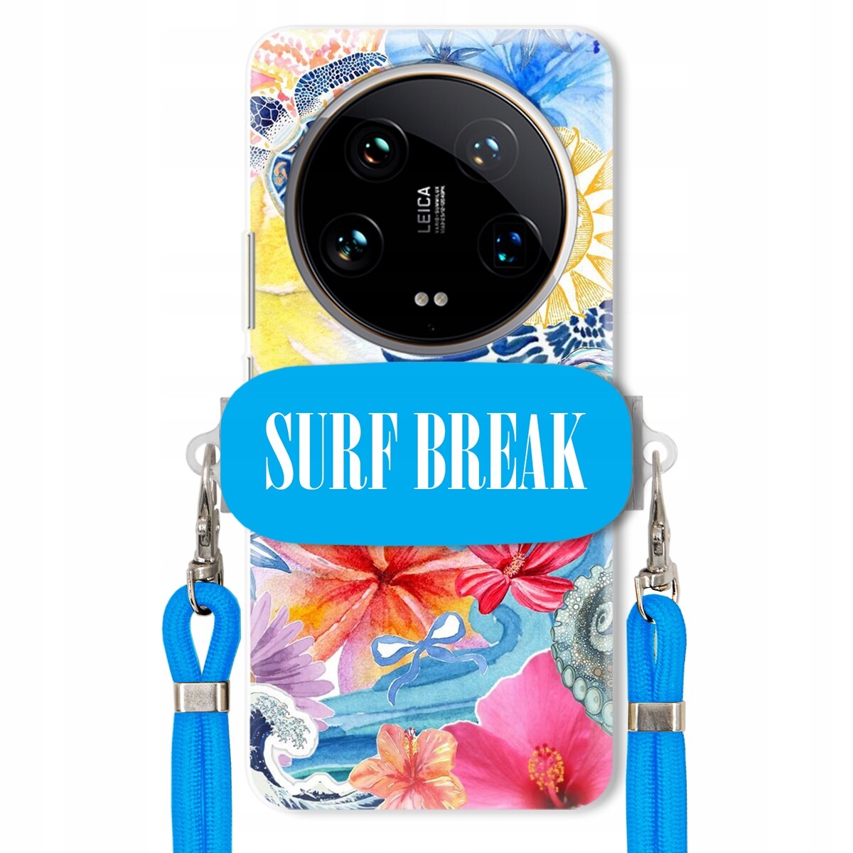 Pouzdro pro Xiaomi 14 Ultra Crossbody vodítko modré držák Surf Break Lata