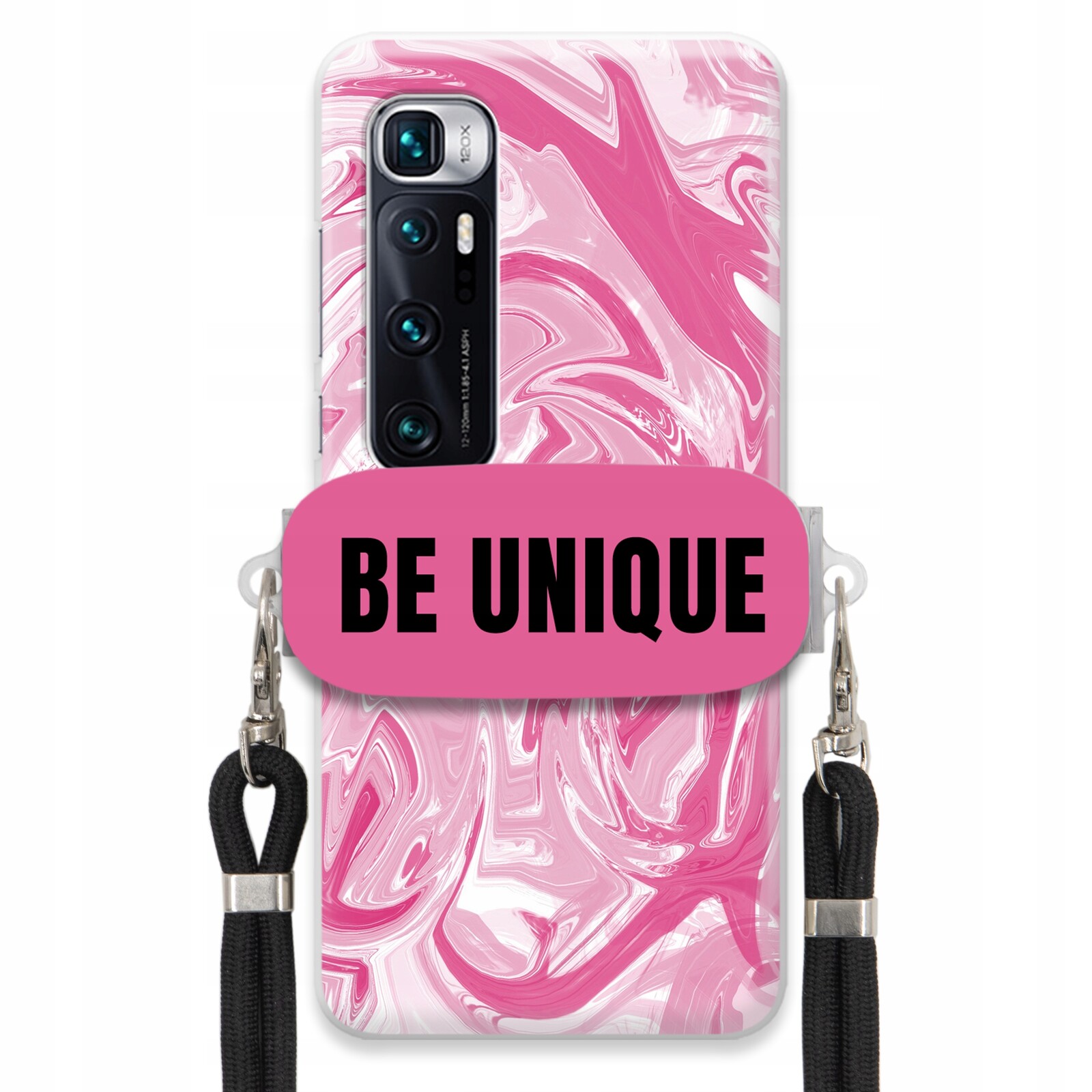 Pouzdro pro Xiaomi Mi 10 Ultra Case Uchytky Šňůrka Černá Růžová Mramorová Unikátní