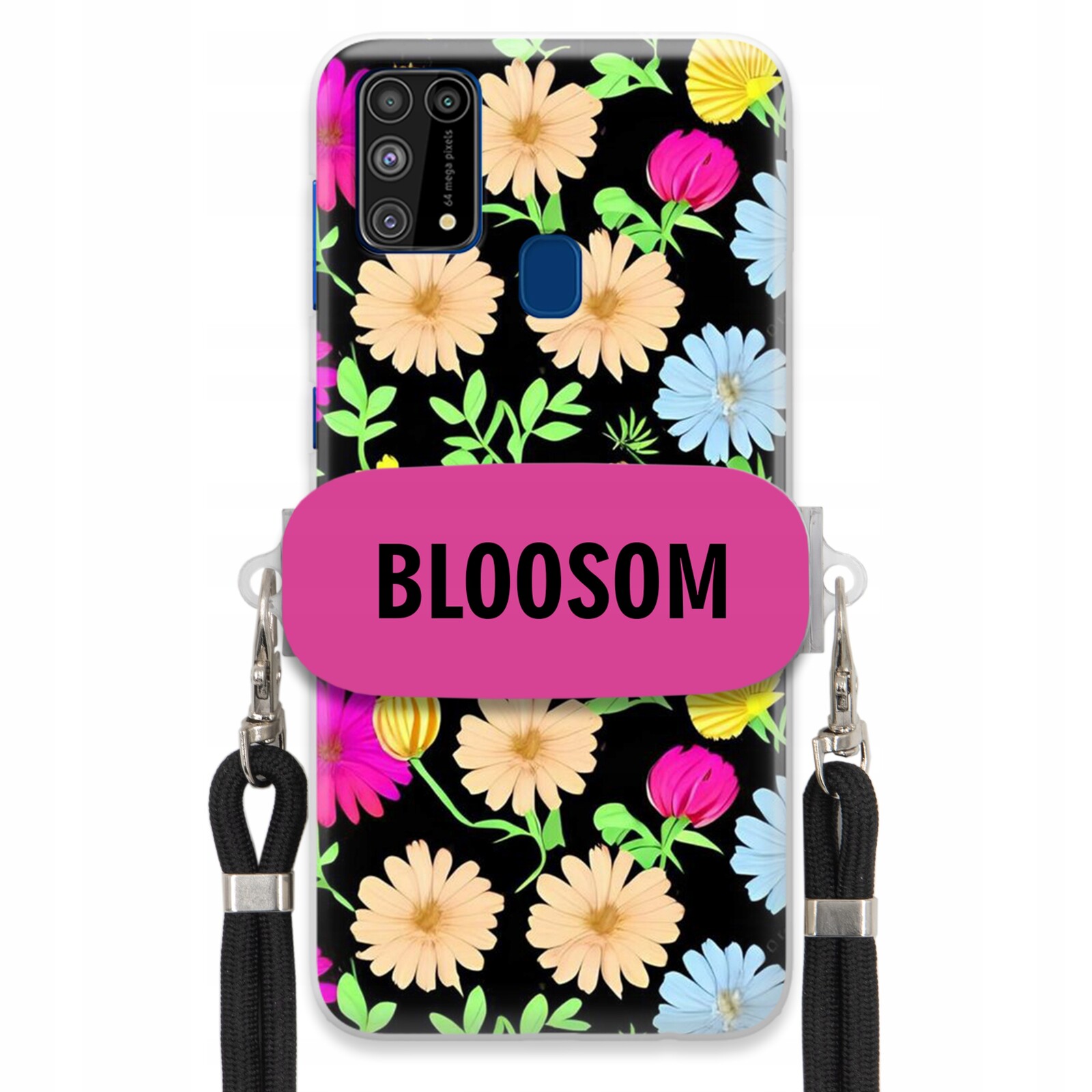 Pouzdro Crossbody Držák Pro Samsung M31 Kryt Case Květiny Bloosom Flower