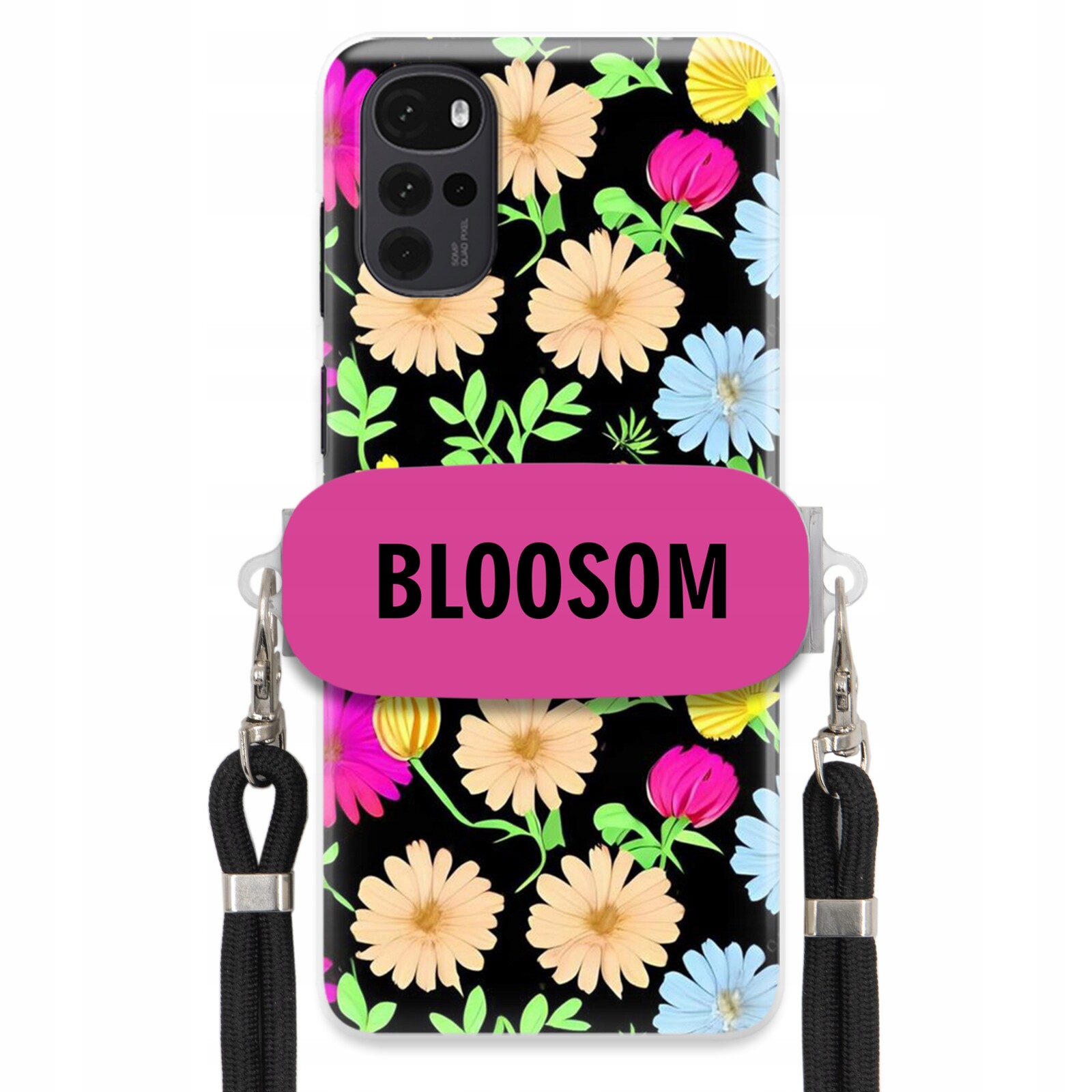 Pouzdro Crossbody Držák Pro Motorola G22 4G Kryt Case Květiny Bloosom Flower