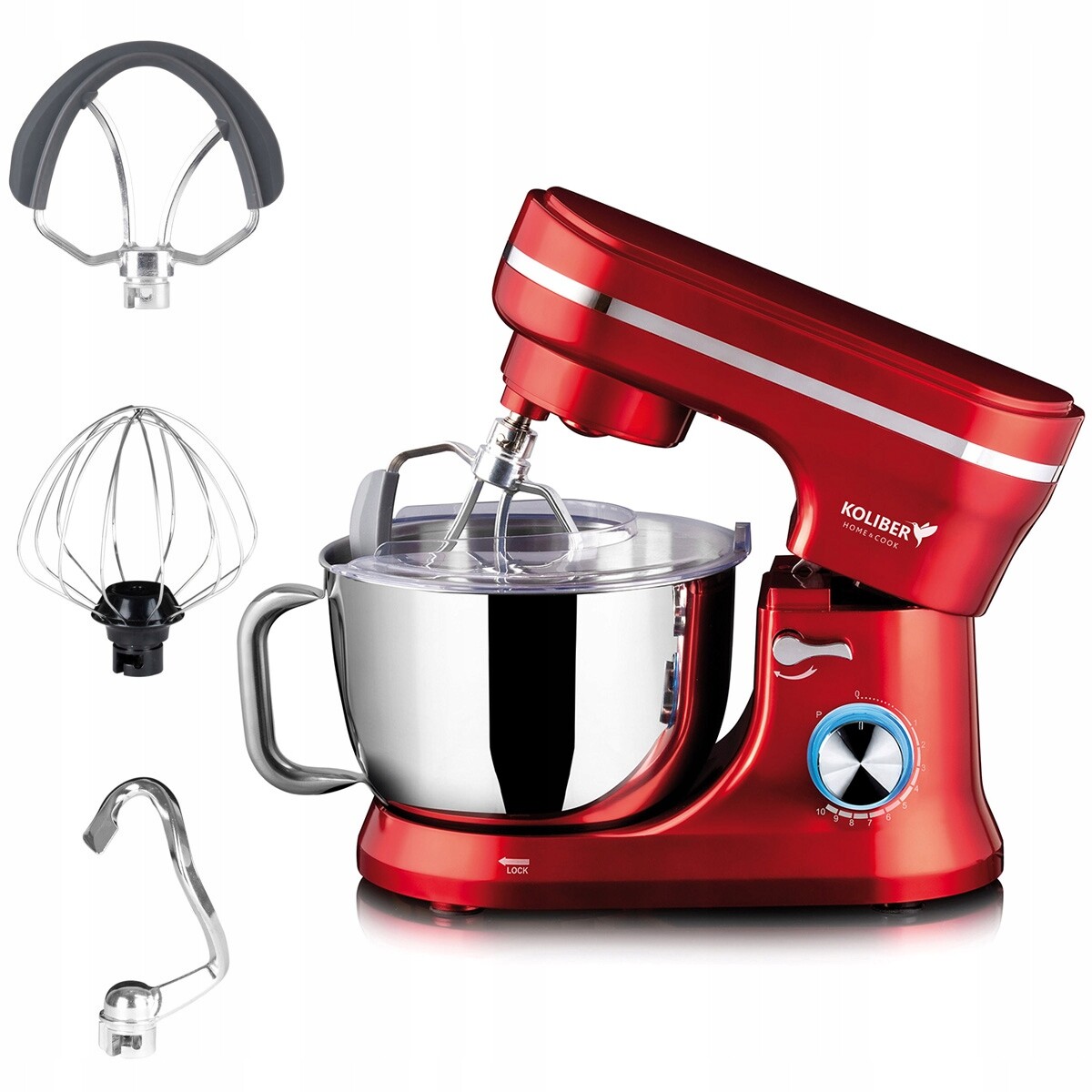 Planetární Kuchyňský Robot Mixér Koliber 2400W 4.5L 6v1 Multifunkční