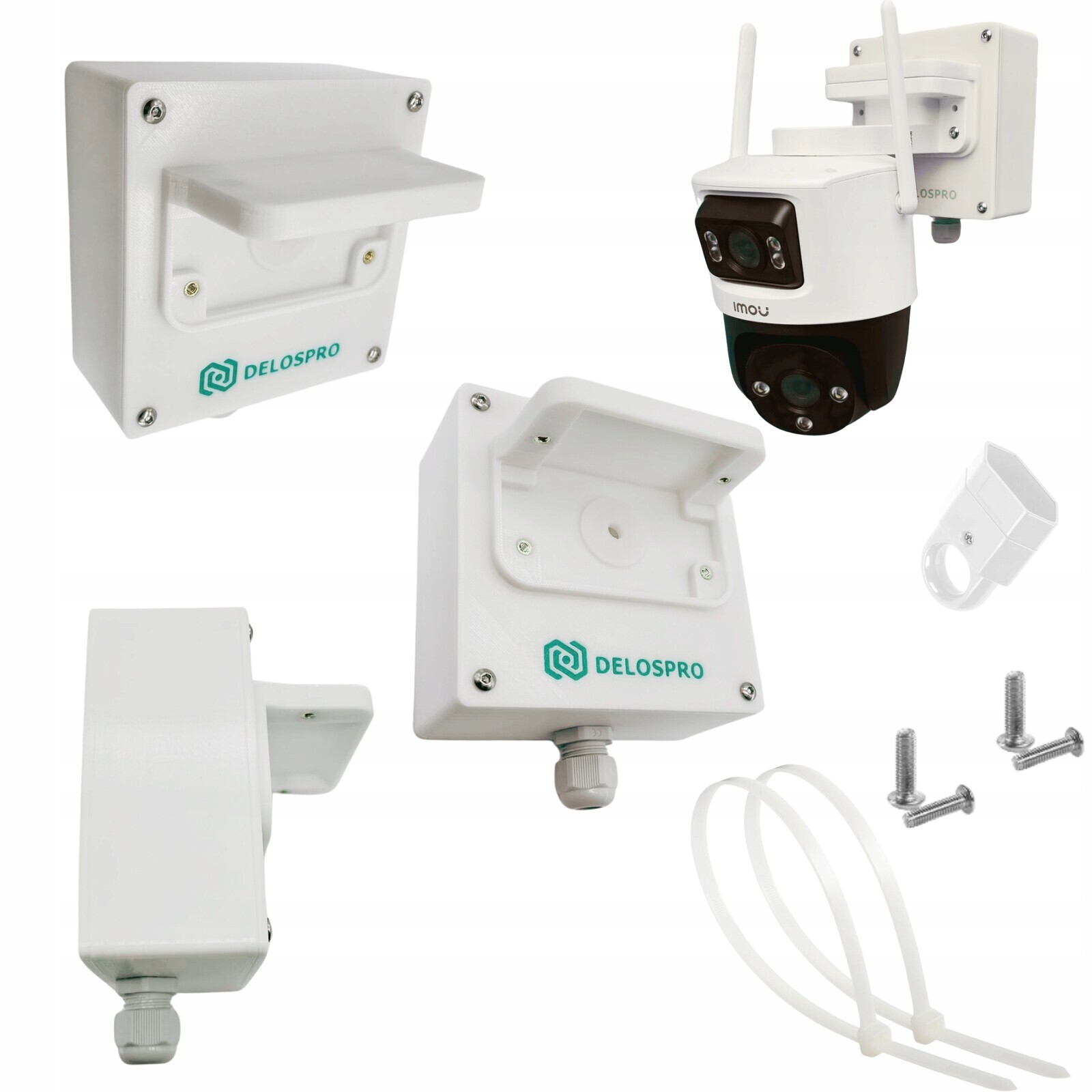 Neinvazivní Plechovka S Těsněním Pro Imou Cruiser Dual 6MP, 10MP Žlab, Sloup