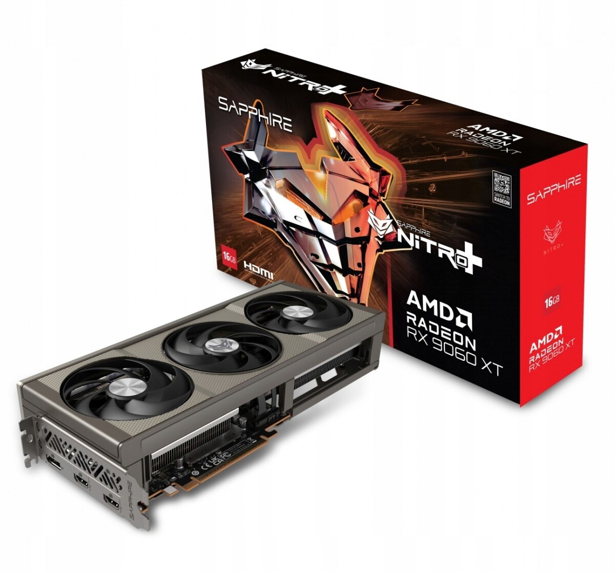 Grafická karta Radeon Rx 9060 Xt Nitro+ 16GB GDDR6 128bit DP/2HDMI