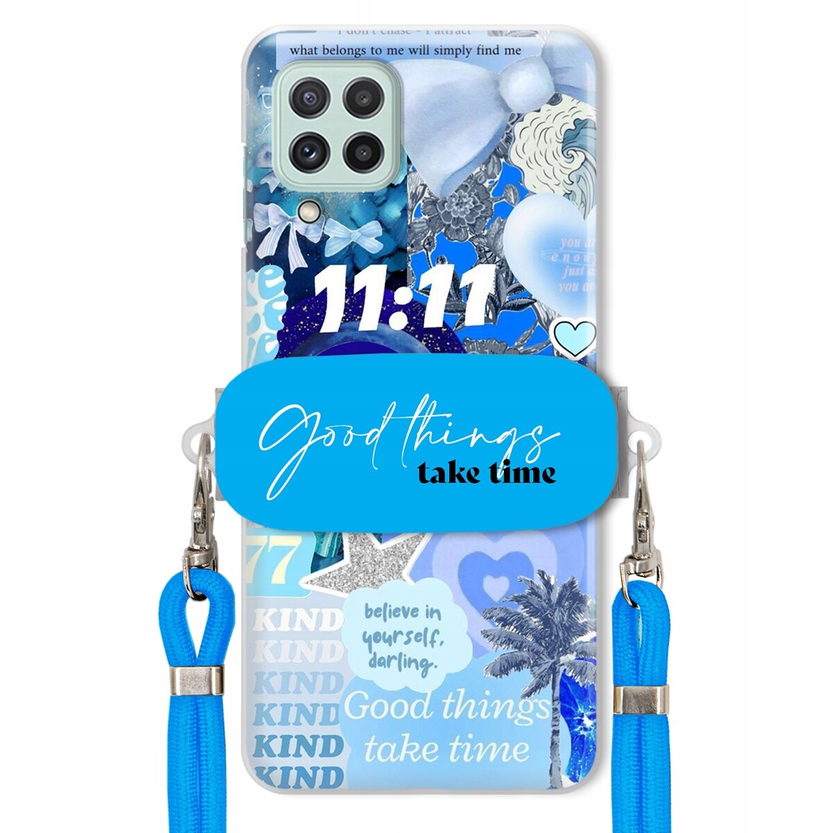 Pouzdro pro Samsung A22 5G Držák Crossbody vodítko Good Things Sea Lata