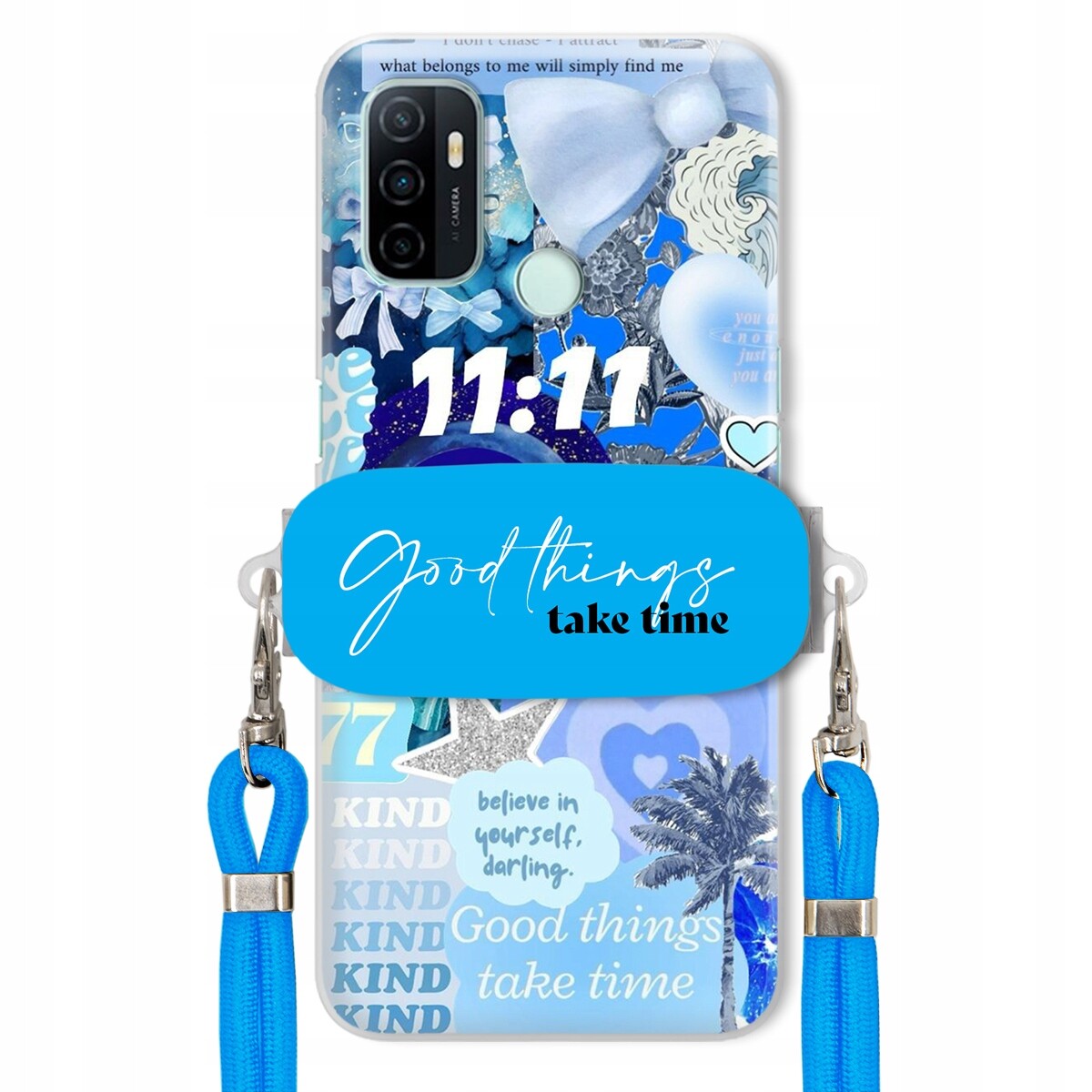 Pouzdro pro Oppo A33 Držák vodítko Crossbody Good Things Sea Mořské Léta