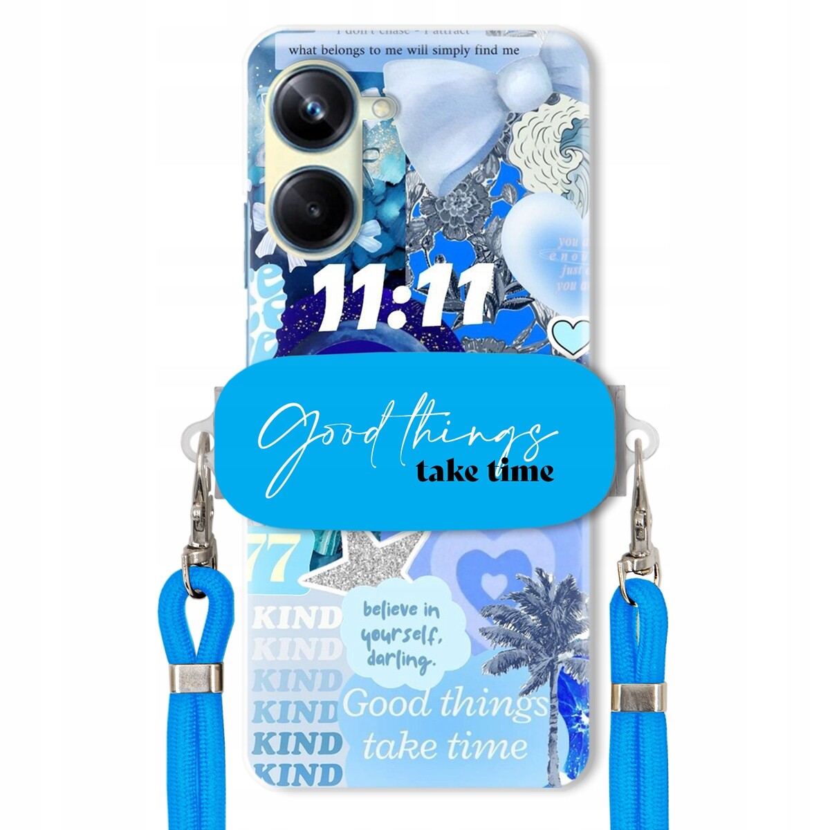 Pouzdro pro Realme 10 Pro 5G Držák Vodítko Crossbody Good Things Take Time