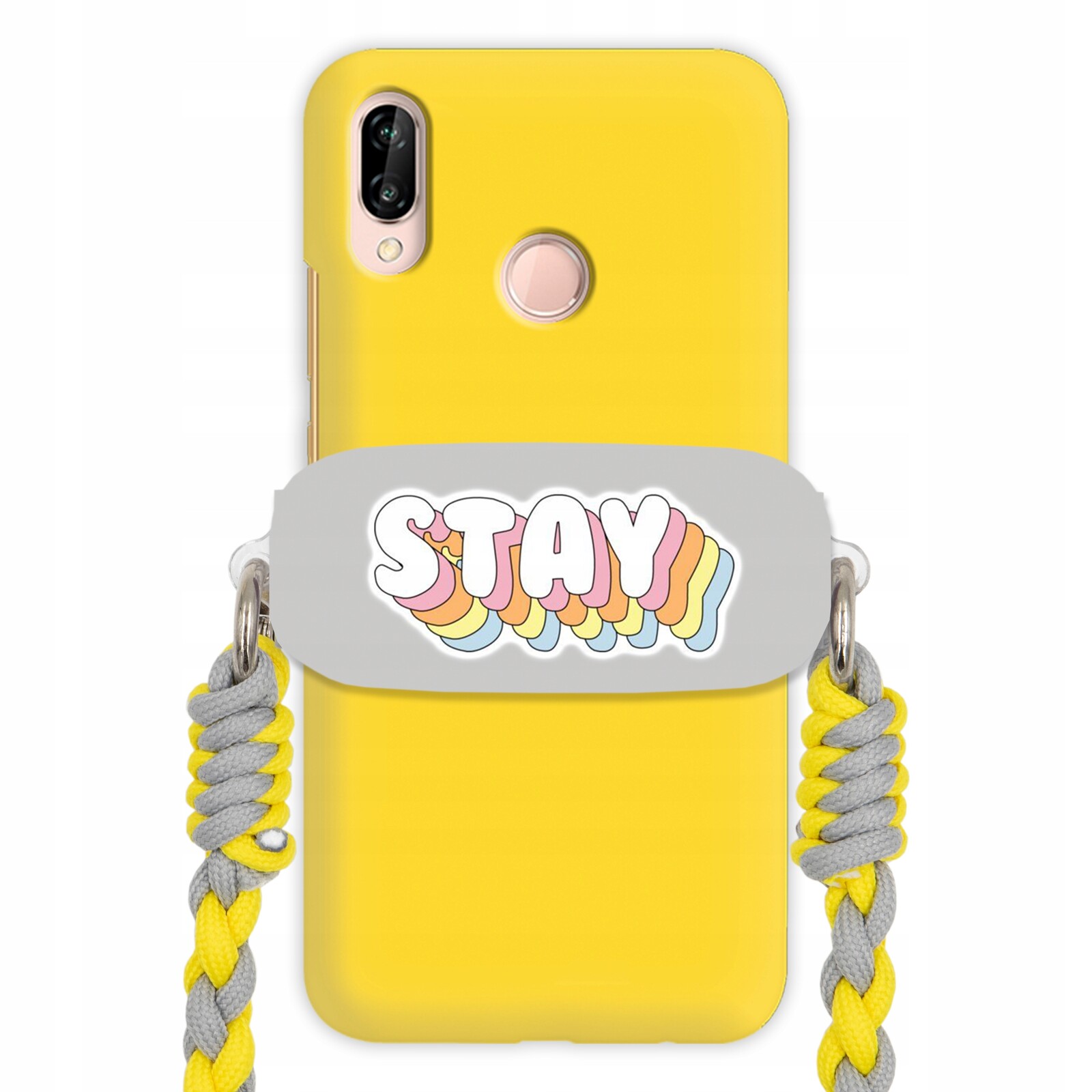 Pouzdro Pro Huawei P20 Lite Matné Držák s vodítkem Citáty Nápisy Happy Vzory