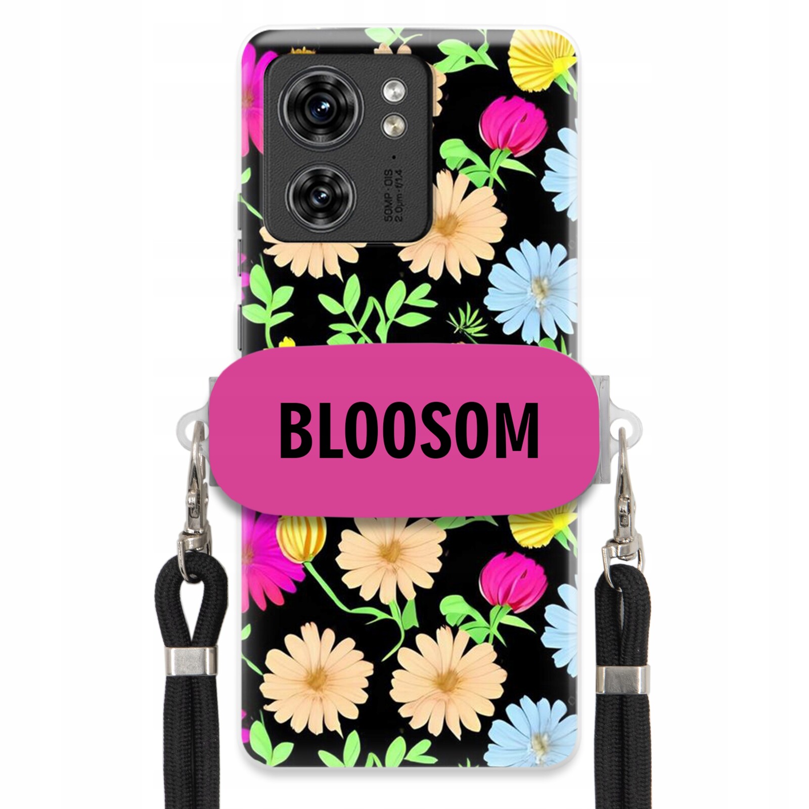 Pouzdro Crossbody Držák Pro Motorola Edge 40 Kryt Květiny Bloosom Flower