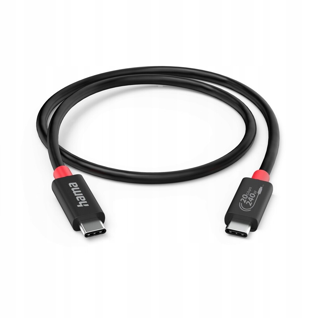 Hama Usb-c kabel USB4, 2 m, 20 Gb/s, 240 W