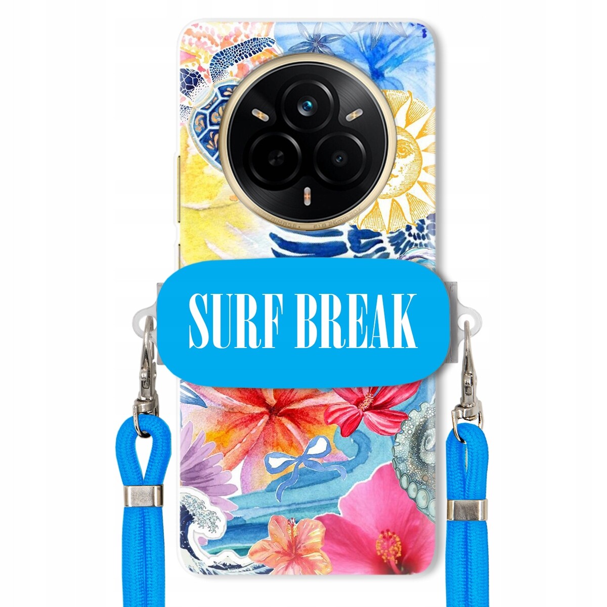 Pouzdro pro Realme 14 Pro 5G Crossbody vodítko modré držák Surf Break Lata