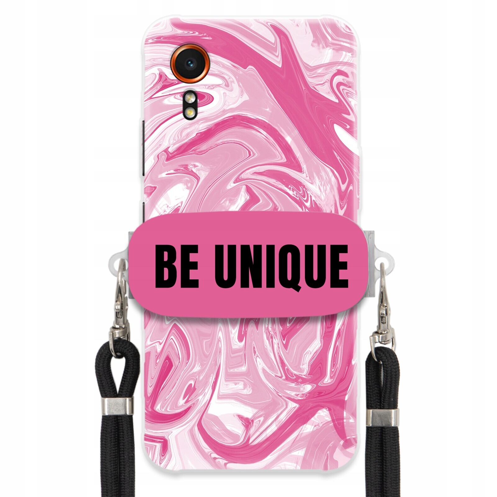 Pouzdro pro Samsung Xcover 7 Case úchytka na šňůrku Černá Růžová Mramorová Unique