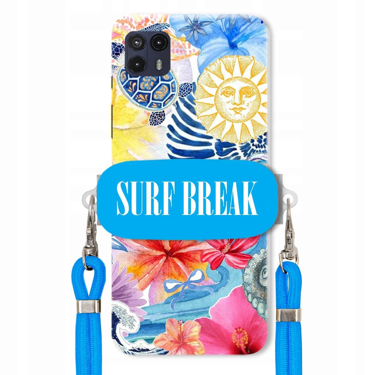 Pouzdro pro Motorola G50 5G Crossbody vodítko modré držák Surf Break Lata