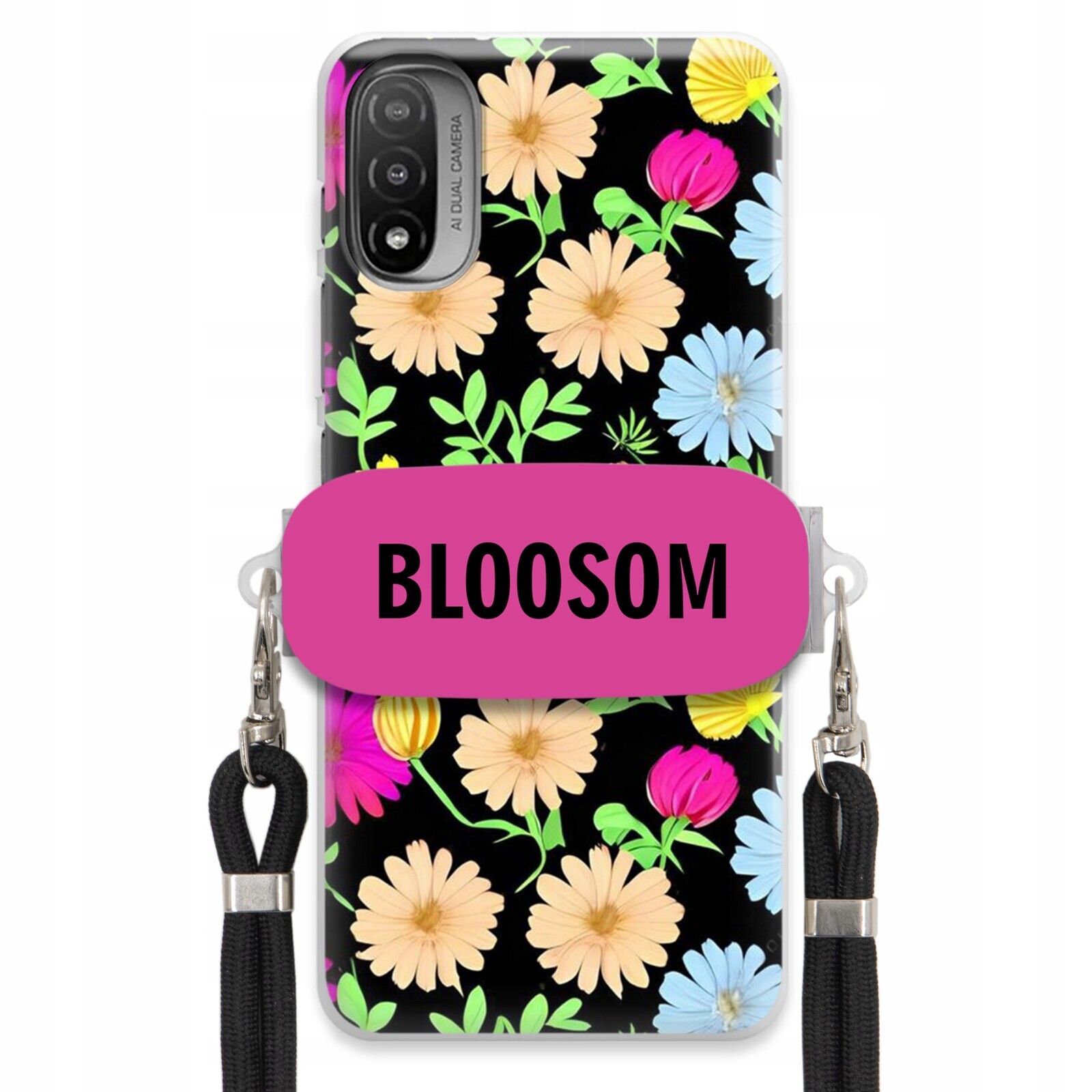 Pouzdro Crossbody Držák Pro Motorola E20 Kryt Case Květiny Bloosom Flower