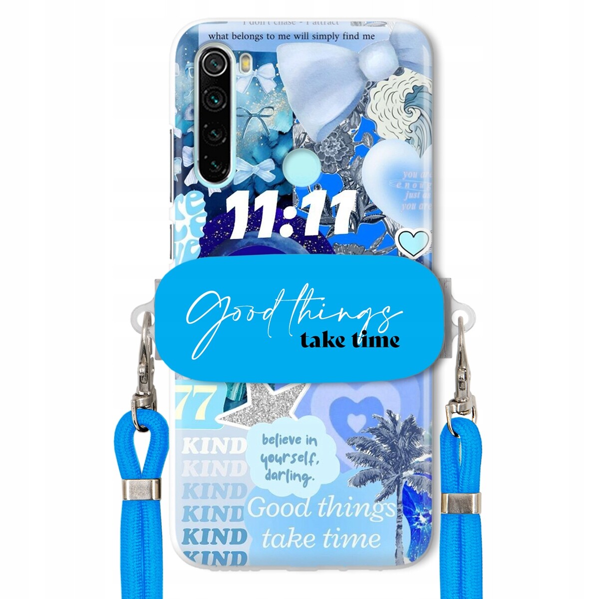 Pouzdro pro Xiaomi Redmi Note 8 2021 Držák Crossbody vodítko Good Things Sea
