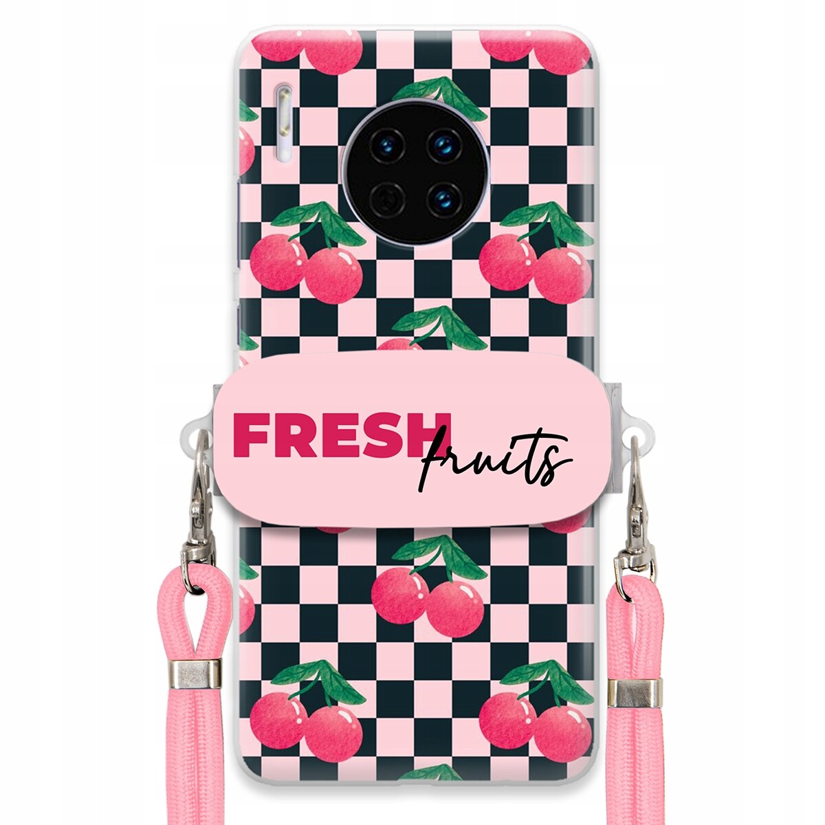 Pouzdro pro Huawei Mate 30 Pro Crossbody vodítko Držák Šachovnice Fresh Fruits