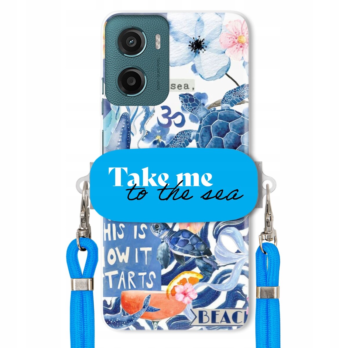 Pouzdro pro Motorola G05 Premium Vodítko modré Držák Take Me To The Sea