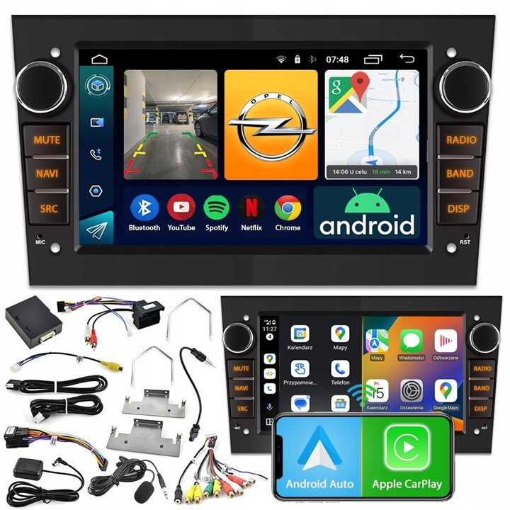 Navigační Rádio Pro Android Opel Astra H Corsa D Zafira B Vectra C Bluetooth