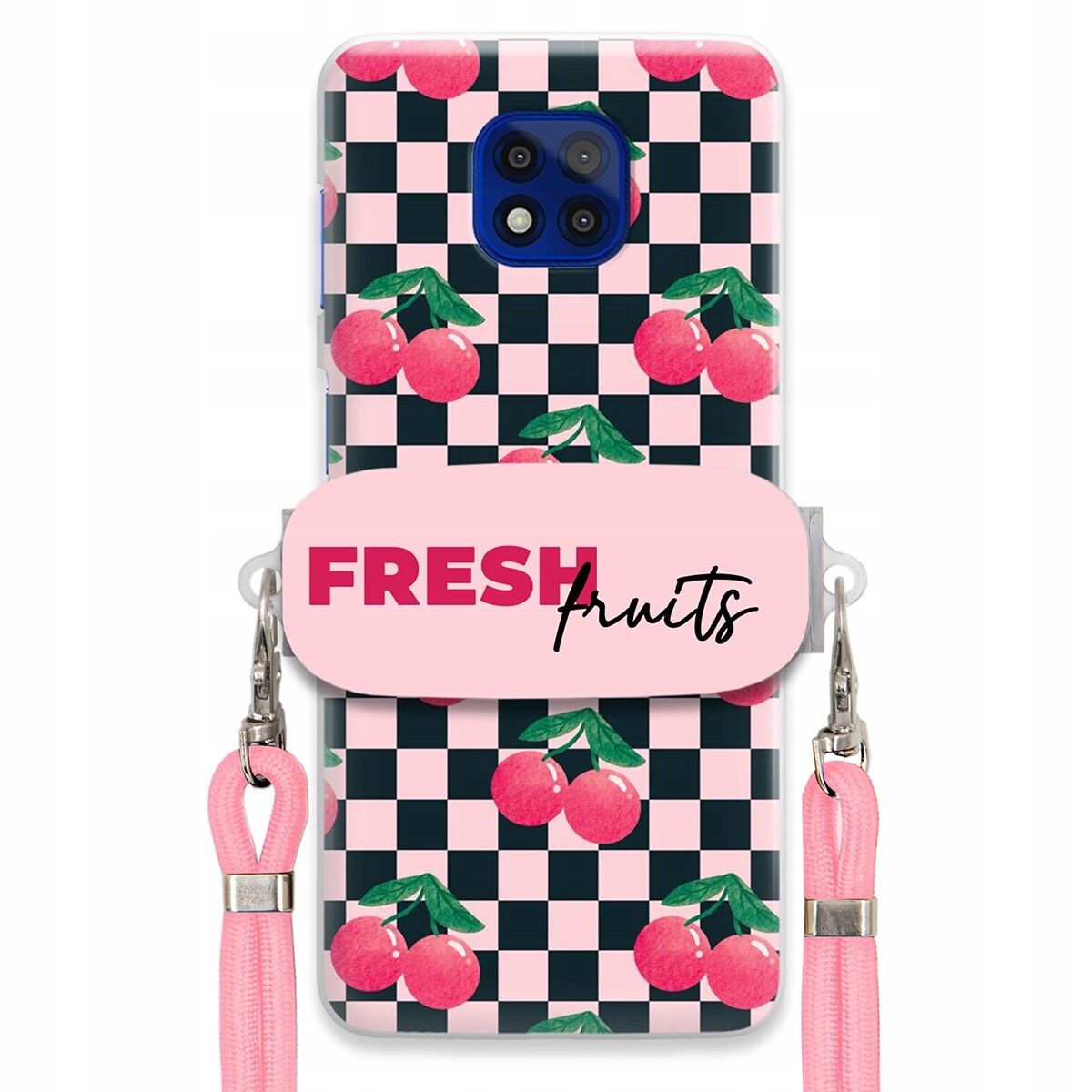 Pouzdro pro Motorola G Power 2021 Růžové vodítko Držák Praktické Fresh Fruits