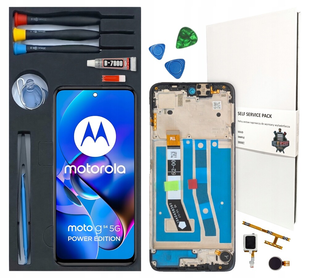 Displej pro Motorola G54 Power Sada na opravu LCD Rámeček Originální Zila