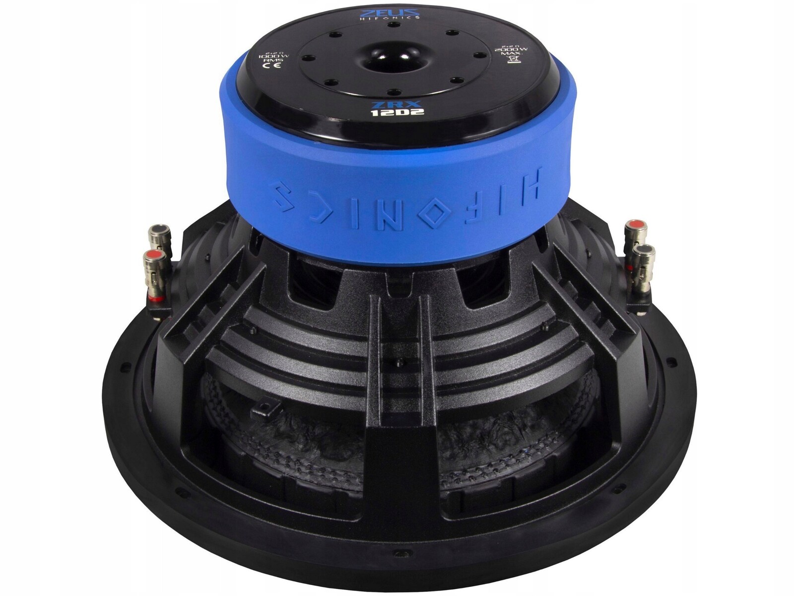 HiFonics ZRX12D2 Basový reproduktor Subwoofer 30 cm 12 palců 1000 W Rms 2x2 Ohm