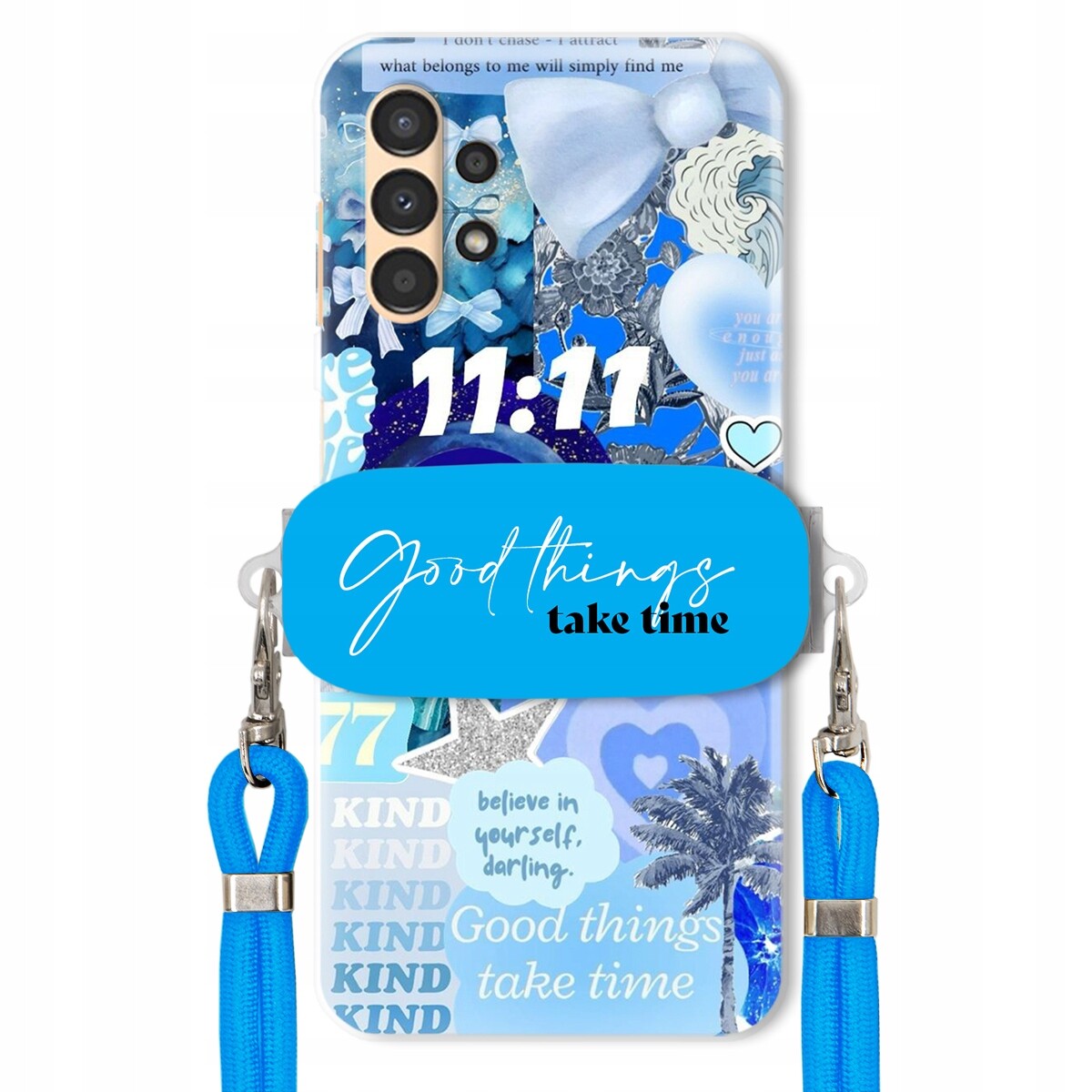 Pouzdro pro Samsung A13 5G Držák Crossbody vodítko Good Things Sea Léta